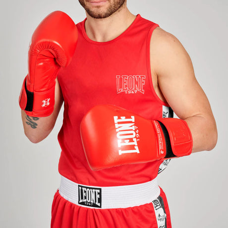 Leone Iconic Boxing Singlet Red