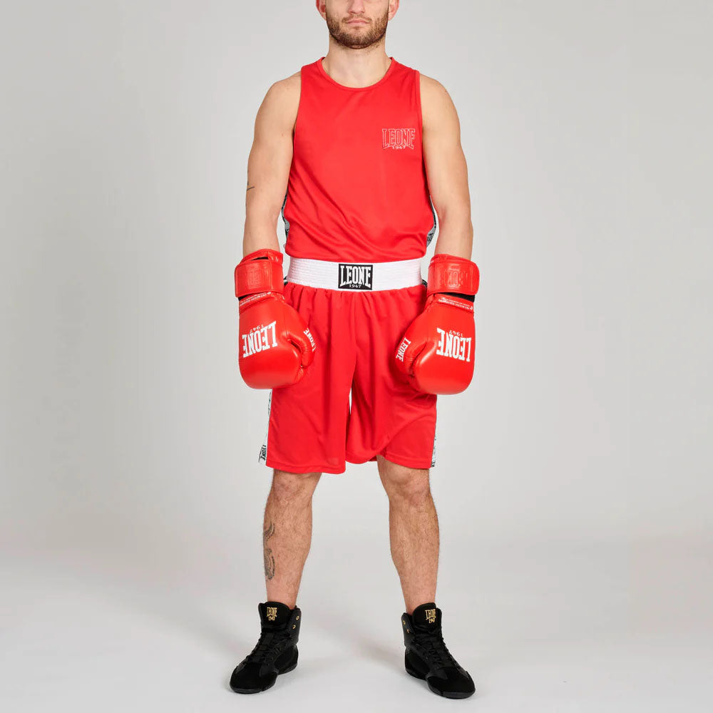 Leone Iconic Boxing Singlet Red