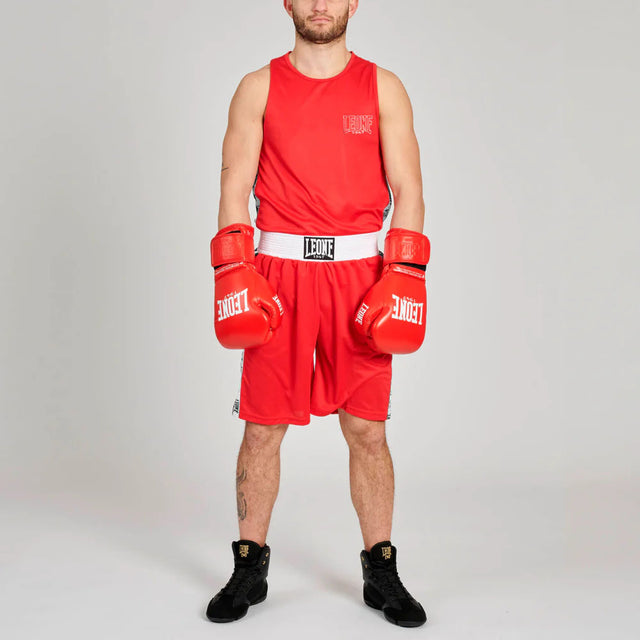 Leone Iconic Boxing Singlet Red