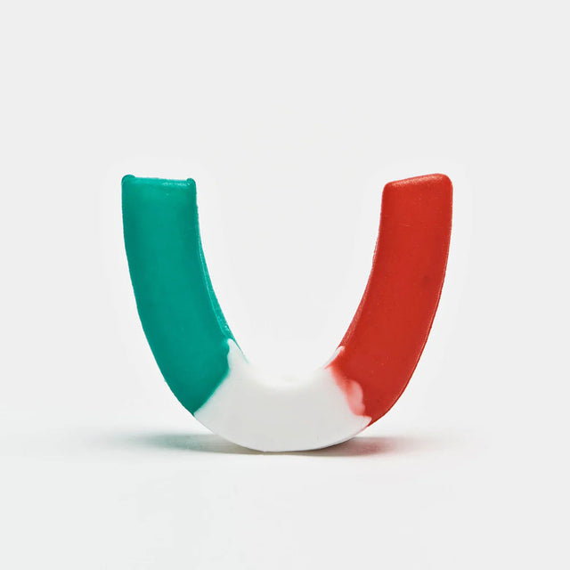 Leone JR Titan Mouth Guard  White/Red/Green