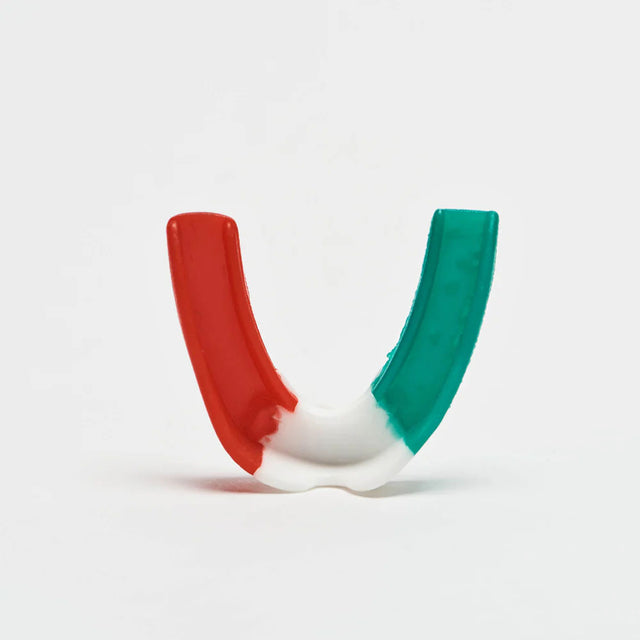 Leone JR Titan Mouth Guard  White/Red/Green