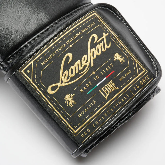 Leone Orlando Classico Boxing Gloves Black
