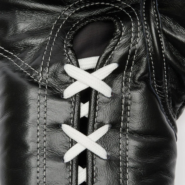 Leone Orlando Classico Laced Boxing Gloves Black