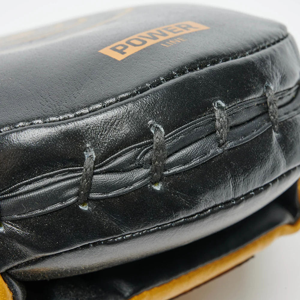 Leone Power Line Rounded Punch Mitts Black