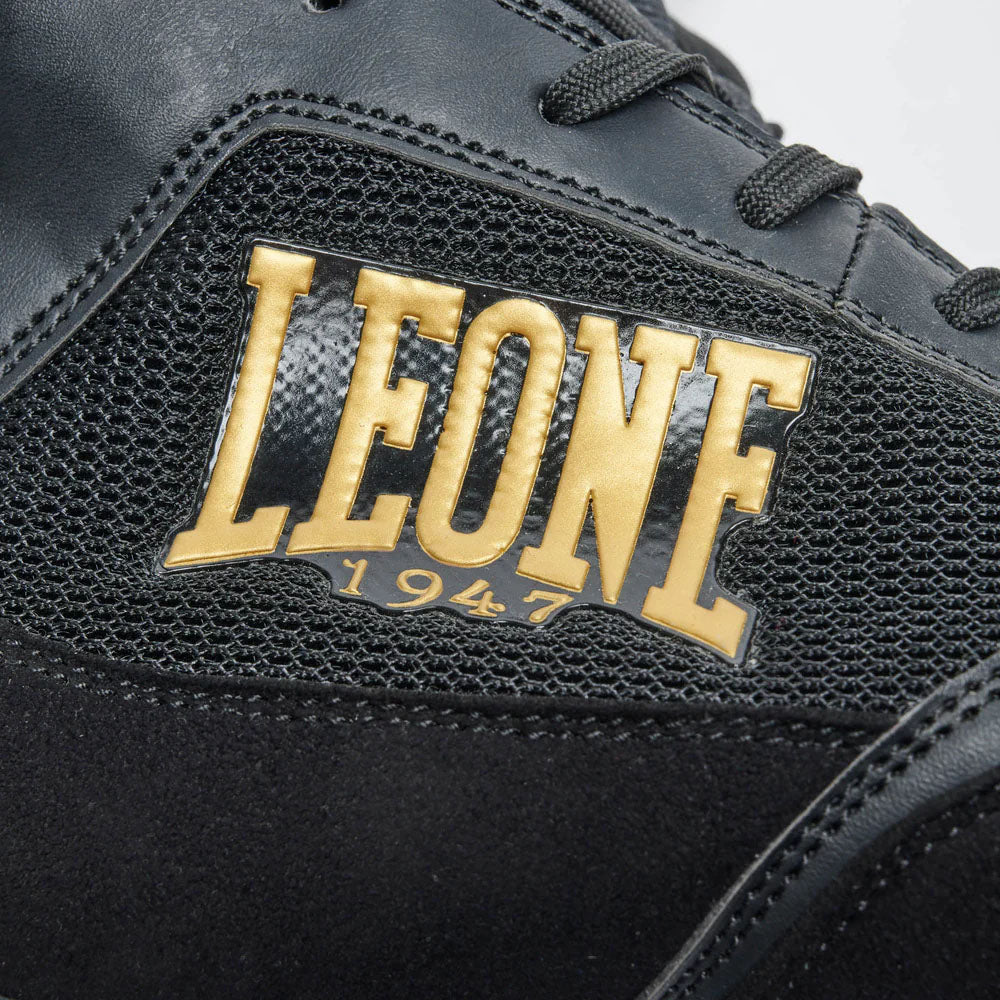 Leone Premium Boxing Shoes Black