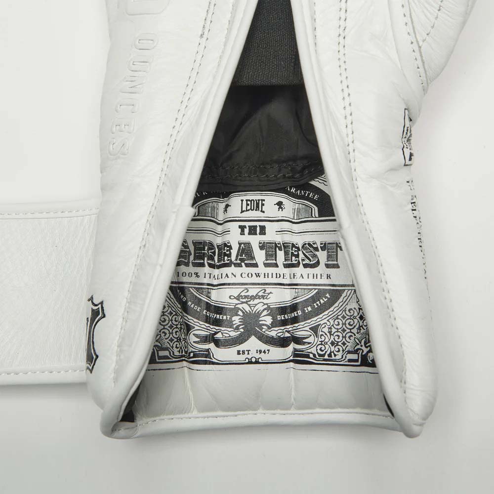 Leone as maiores luvas de boxe brancas