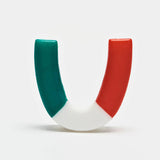Leone Titan Mouth Guard White/Red/Green