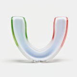 Leone Top Guard Mouth Guard White/Red/Green