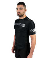 Scramble Mirai Rash Guard Black in black, view 3 of 5