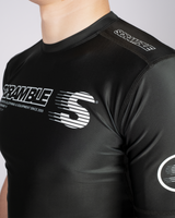 Scramble Mirai Rash Guard Black in black, view 5 of 5