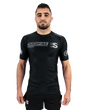 Scramble Mirai Rash Guard Black in black, front view