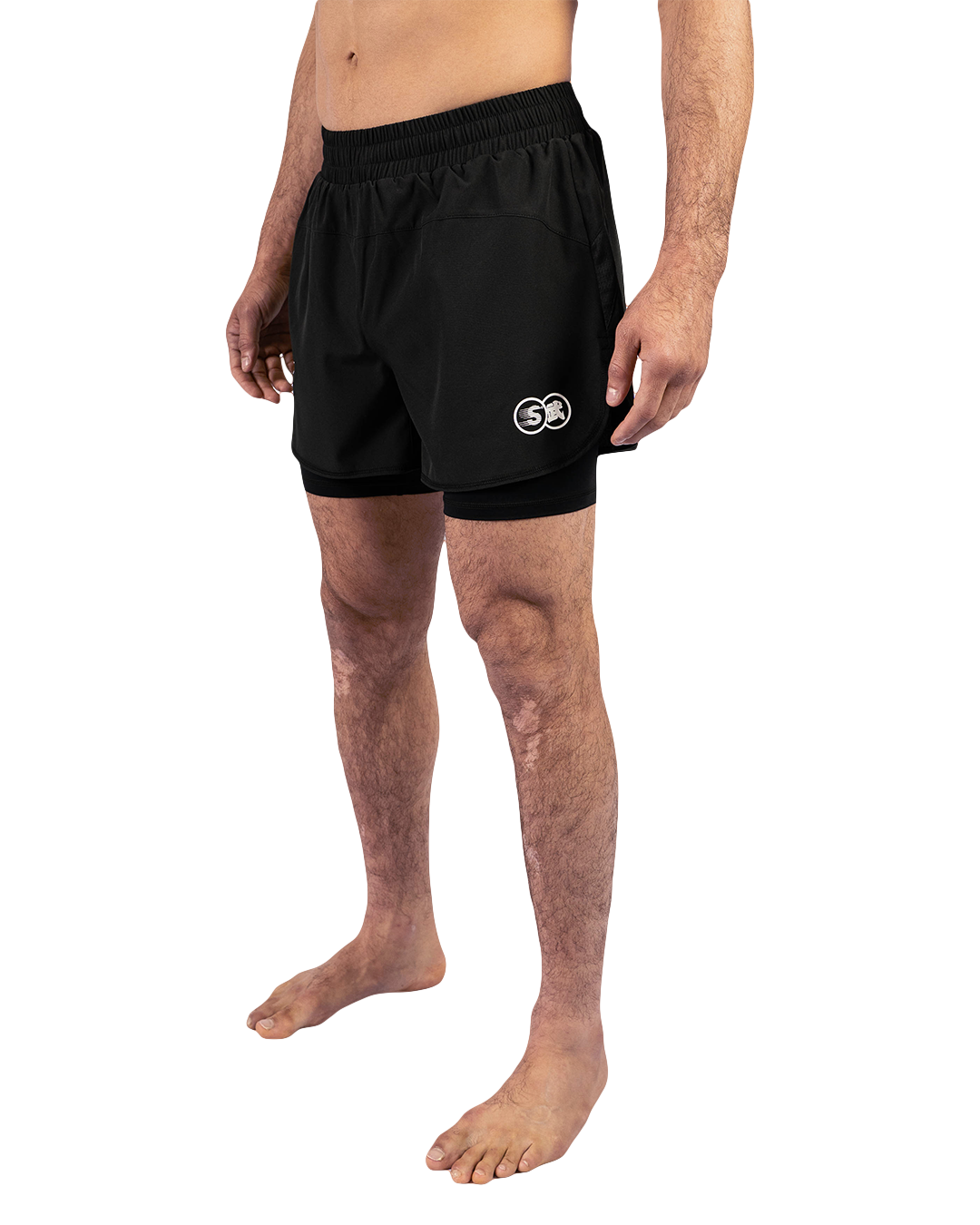Scramble Mirai Combination Shorts Black in black, view 3 of 6