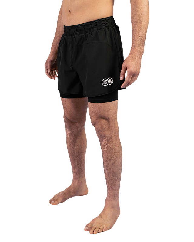 Scramble Mirai Combination Shorts Black in black, view 3 of 6