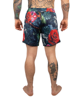 Scramble Mesh Hybrid Grappling Shorts Ohana Camo in Ohana floral camo, view 4 of 6