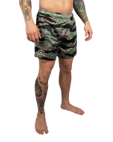 Scramble Mesh Hybrid Grappling Shorts Tiger Camo in Tiger camo, view 2 of 6