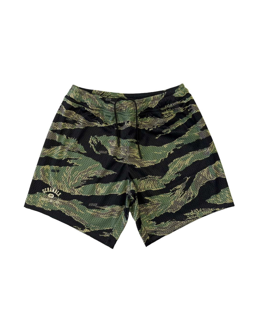 Scramble Mesh Hybrid Grappling Shorts Tiger Camo in Tiger camo, view 5 of 6