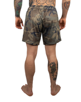 Scramble Mesh Hybrid Grappling Shorts Woodland Camo in Woodland camo, view 4 of 6