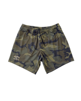 Scramble Mesh Hybrid Grappling Shorts Woodland Camo in Woodland camo, view 5 of 6