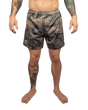 Scramble Mesh Hybrid Grappling Shorts Woodland Camo in Woodland camo, front view