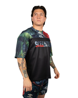 Scramble Mesh Hybrid Grappling Top Ohana Camo in Ohana floral camo, view 2 of 7