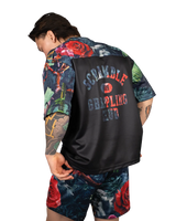 Scramble Mesh Hybrid Grappling Top Ohana Camo in Ohana floral camo, view 5 of 7