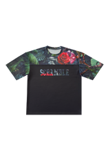 Scramble Mesh Hybrid Grappling Top Ohana Camo in Ohana floral camo, view 6 of 7