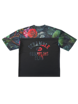 Scramble Mesh Hybrid Grappling Top Ohana Camo in Ohana floral camo, view 7 of 7