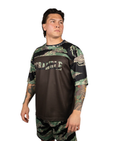 Scramble Mesh Hybrid Grappling Top Tiger Camo in Tiger camo, view 3 of 6
