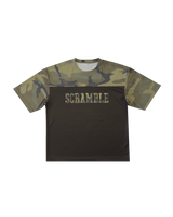 Scramble Mesh Hybrid Grappling Top Woodland Camo in Woodland camo, view 5 of 6