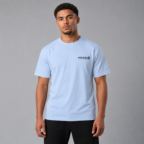 Made4Fighters Essential T-Shirt Light Blue Lifestyle 2