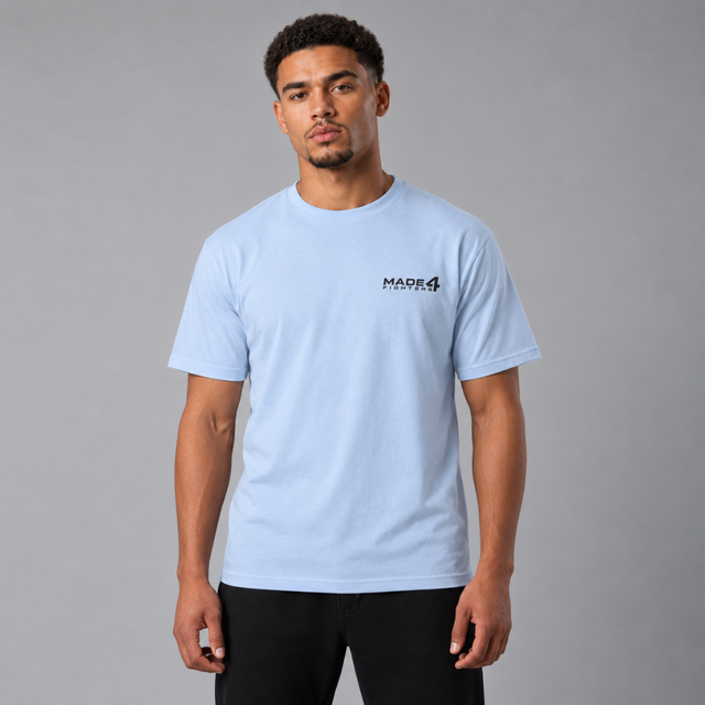 Made4Fighters Essential T-Shirt Light Blue Lifestyle 2