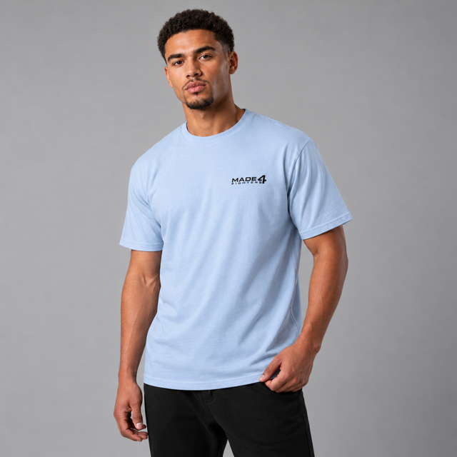 Made4Fighters Essential T-Shirt Light Blue Lifestyle 5