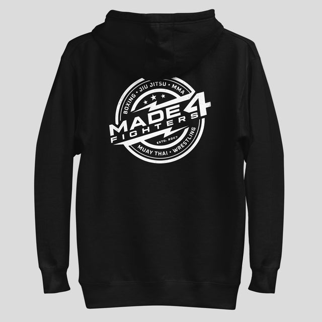 Made4Fighters Emblem Hoodie Black Back