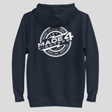 Made4Fighters Emblem Hoodie Navy Back