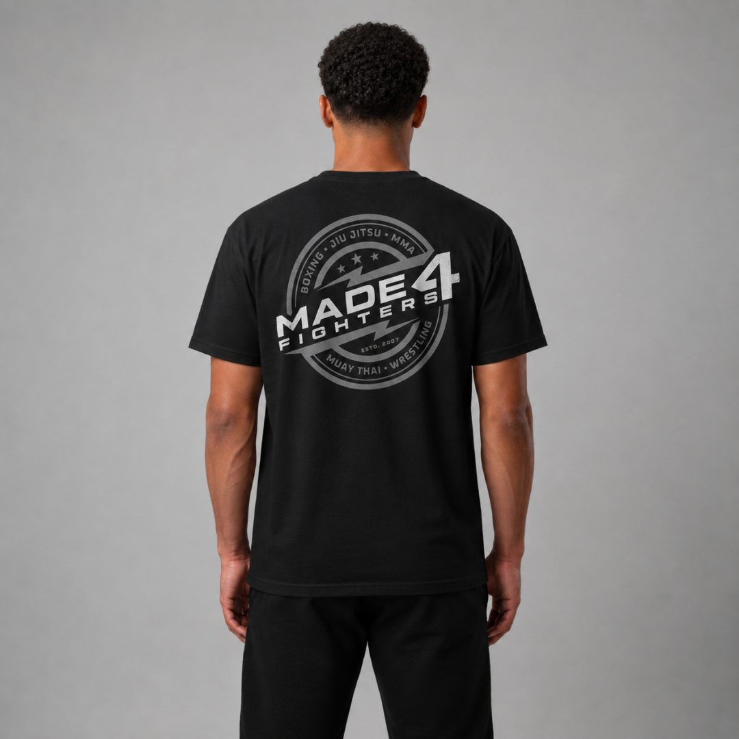 Made4Fighters Emblem T-Shirt Black/Grey/White
