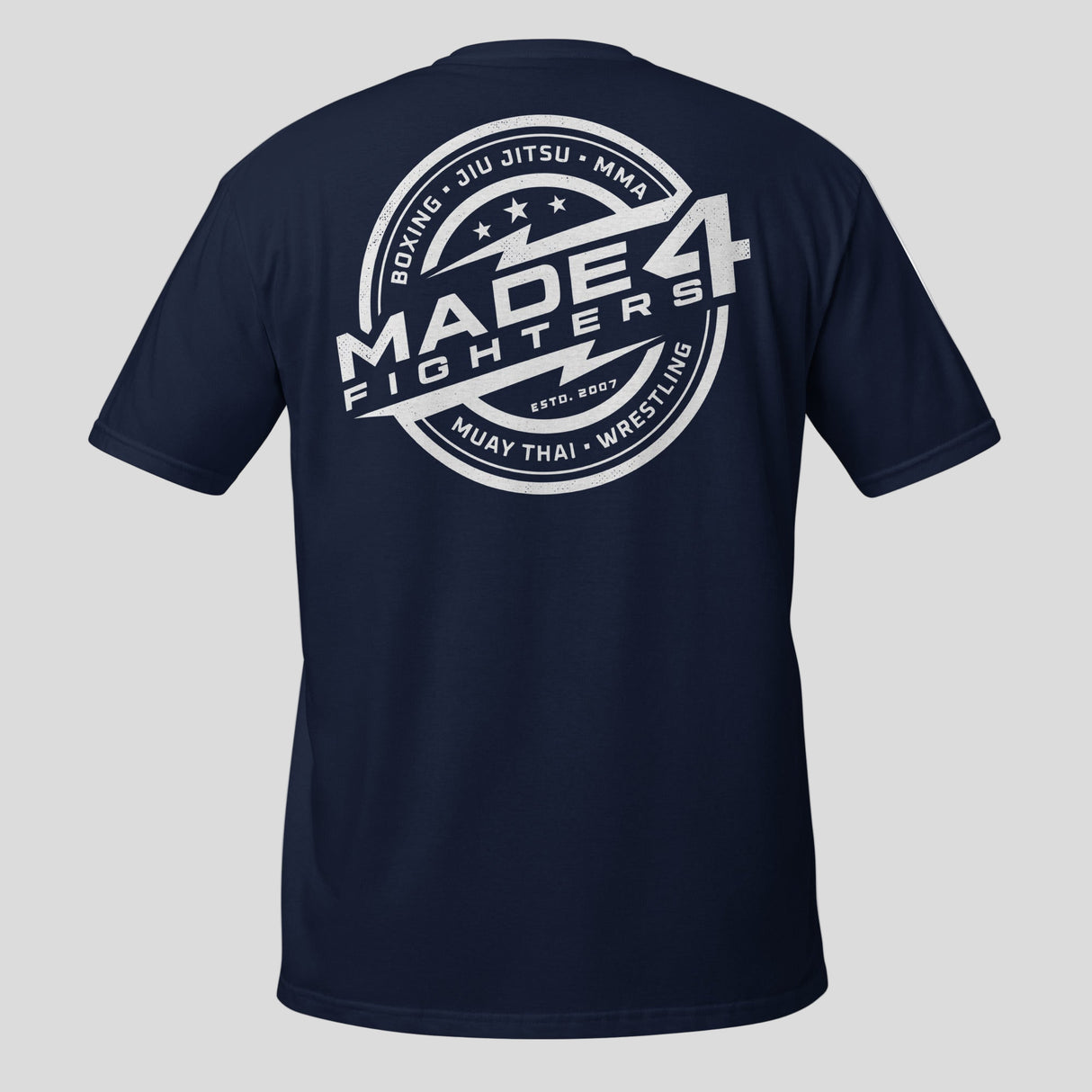Made4Fighters Emblem T-Shirt Navy Back
