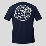 Made4Fighters Emblem T-Shirt Navy Back