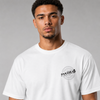 Camiseta de emblema de Made4Fighters blanco/gris/negro