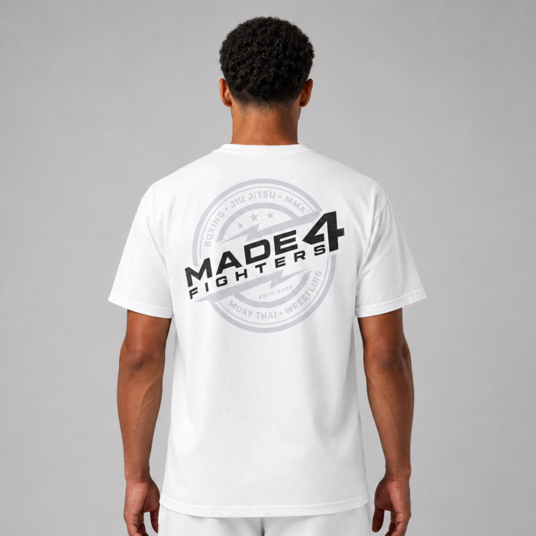 Made4Fighters Emblem T-Shirt White/Grey/Black