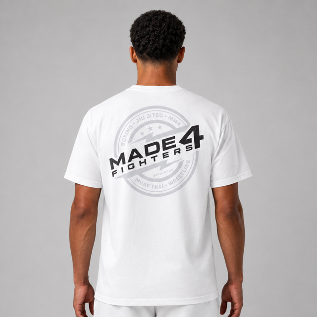Made4Fighters Emblem T-Shirt White/Grey/Black