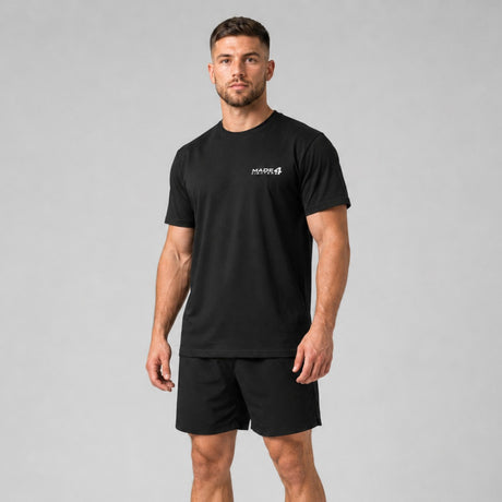 Made4Fighters Essential T-Shirt Black Lifestyle 2