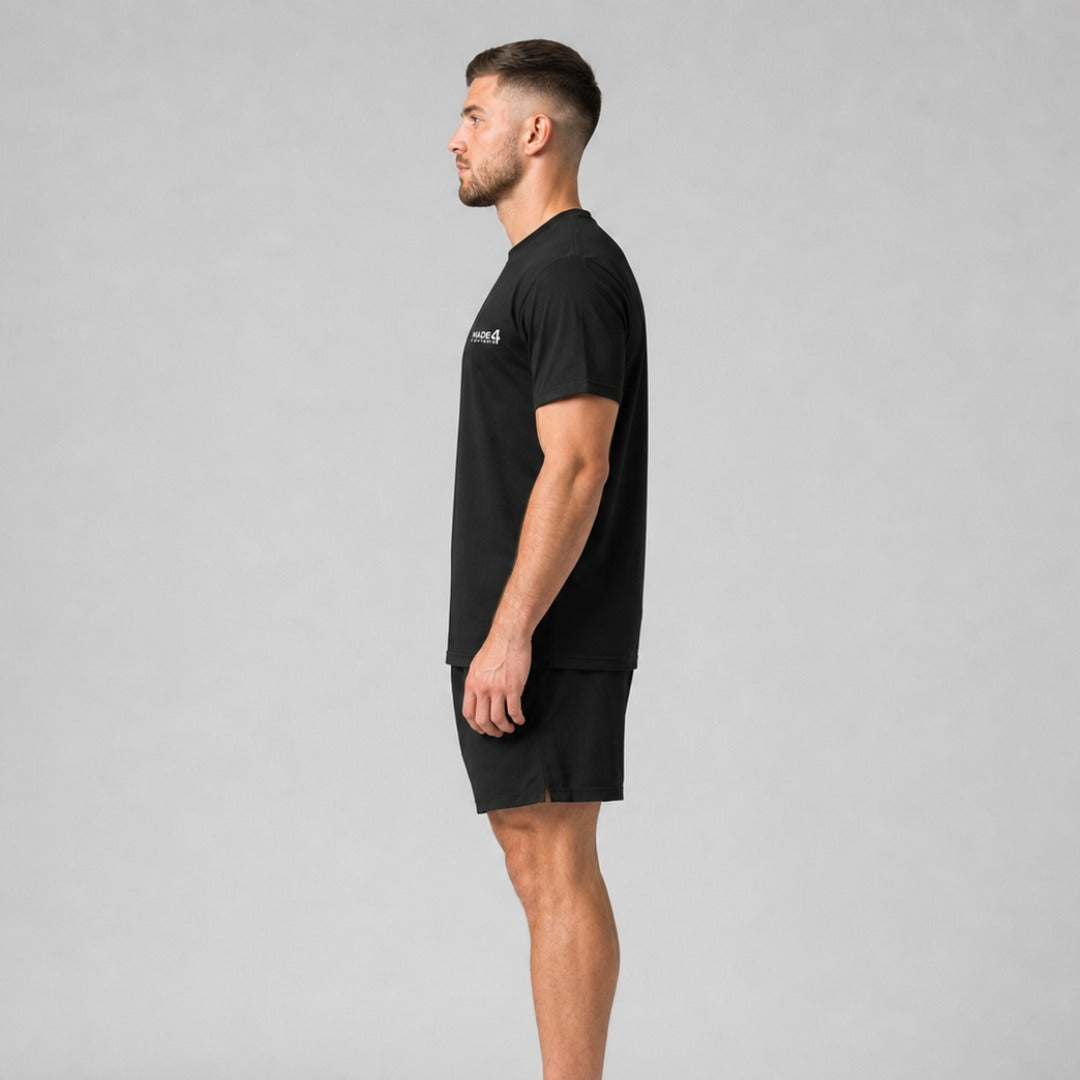 Made4Fighters Essential T-Shirt Black Lifestyle 6