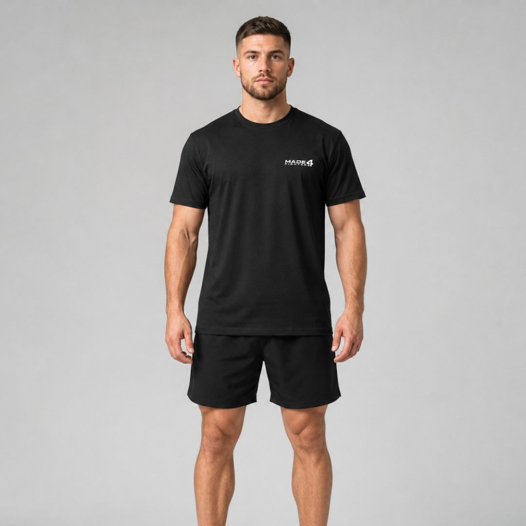 Made4Fighters Essential T-Shirt Black Lifestyle 3