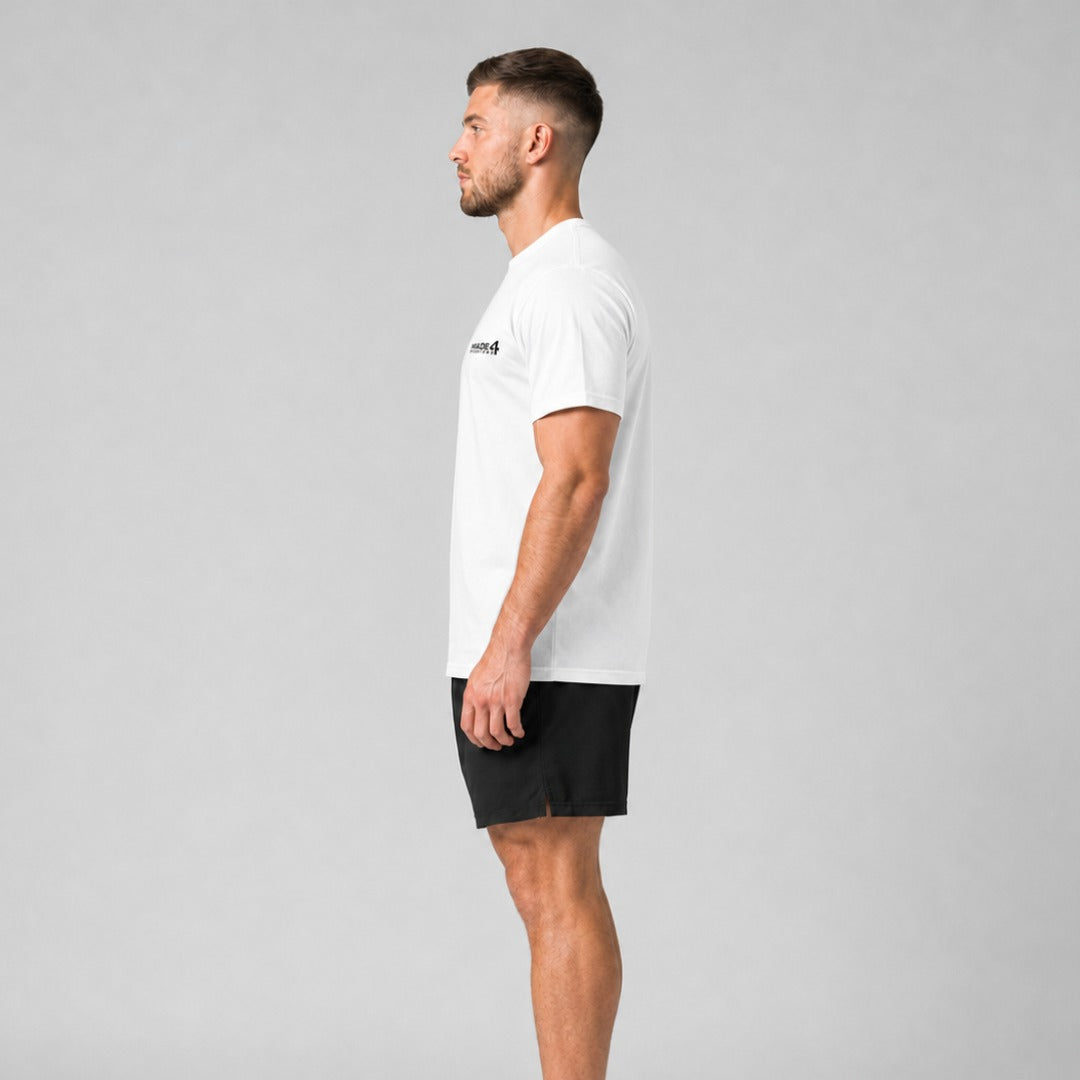 Made4Fighters Essential T-Shirt White Lifestyle 5
