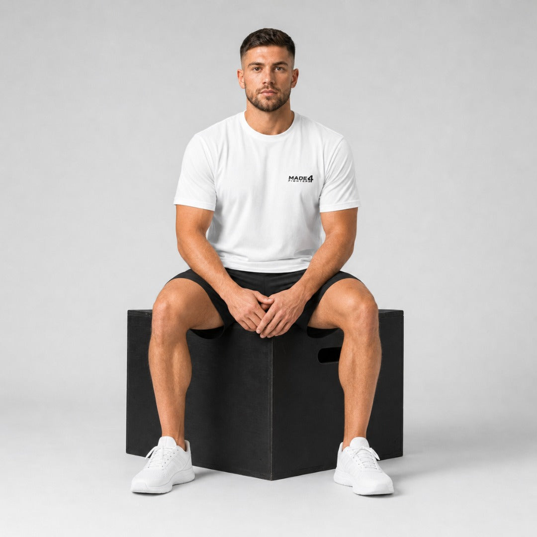 Made4Fighters Essential T-Shirt White Lifestyle 6