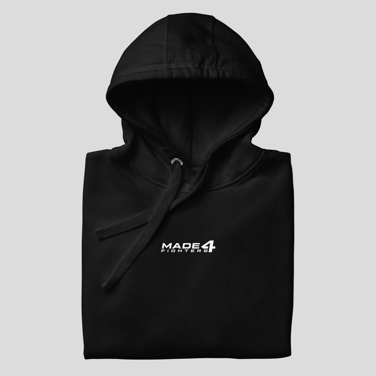 Made4Fighters Logo Hoodie Black Folded