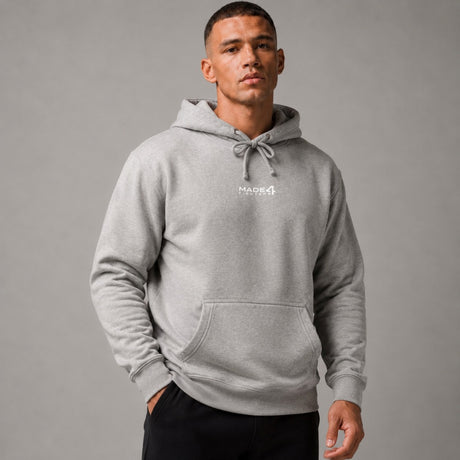 Made4Fighters Logo Hoodie Grey Lifestyle 1