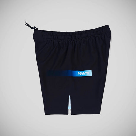 Shorts de luta de cristal Manto pretos