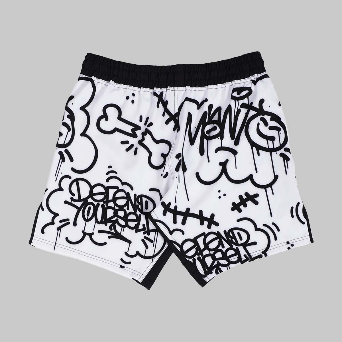 Manto Debza Fight Shorts White