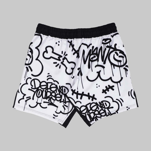 Manto Debza Fight Shorts White
